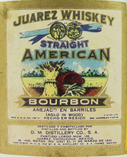 Juarez Whiskey Straight American Bourbon